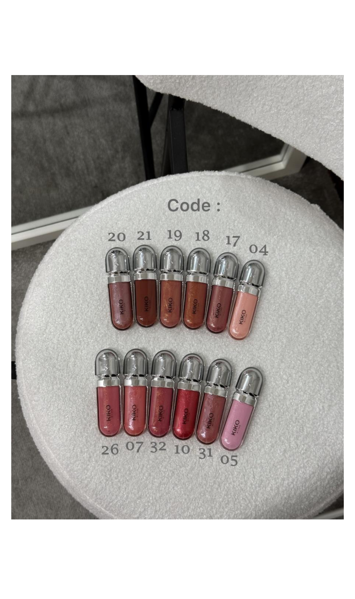 لیپگلاس کیکو میلانو kiko milano lipgloss